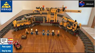 Lego City: KAZI 98253 Tren Mantenimiento Ferroviario | Railway Maintenance Train - Speed Build