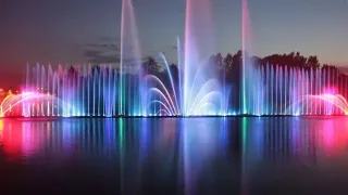 Светомузыкальный фонтан и лазерное шоу в Магнитогорском парке «Притяжение»