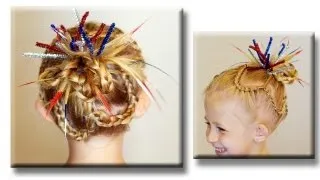 Cute 4th of July Hairstyle // Cute Girls Hairstyles