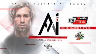 Urijah Faber's A1 combat 15 Hard Rock Sacramento, CA. Prelims 11-18-23