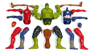 Merakit Mainan Hulk Smash vs Captain America vs Siren Head vs ironman Avengers Superhero Toys