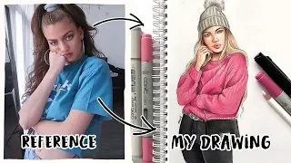 HOW I DRAW FROM REFERENCE- Easy Tutorial | Natalia Madej