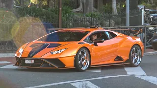 Supercars in Monaco 2023 [ 12 ] (Huracan STO, Aventador SVJ, GMK's C63 Black Series, 8C Competizione