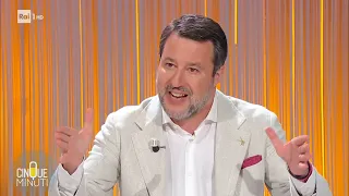 MATTEO SALVINI A CINQUE MINUTI (RAI 1, 29.05.2024)