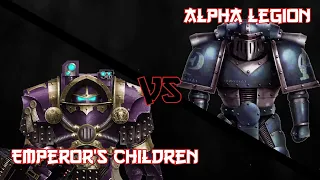 Horus Heresy ZM Battle Report - 30k in 30 minutes - Emperor's Children vs Alpha Legion 2000pts