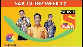 Sony Sab Tv week 17 Offline TRP  sab tv week 17 Offline trp  Wagle Ki Duniya, JCPKH, TMKOC