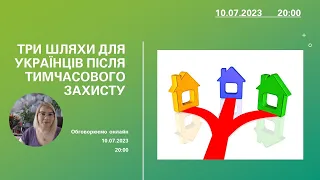 Три шляхи для українців після тимчасового захисту