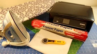 How to Print on Fabric with an Inkjet Printer and Freezer Paper - Washable as Well!