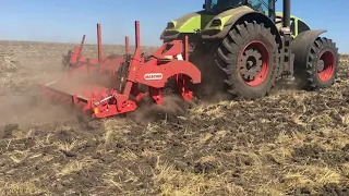 Глубокорыхлитель (Чизель) Maschio Gaspardo Artiglio 300/7 с трактором Claas Axion 950 ч.10