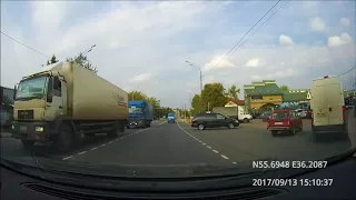 Driving in Moscow region: Можайск - Нестерово - Красногорск 13/09/2017 (timelapse)