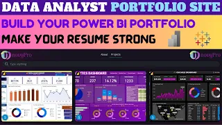 Create a Data Analyst Portfolio Site | Build Powerful Resume | Power BI Portfolio