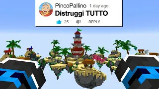 HO DISTRUTTO TUTTO NELLE BEDWARS IN CREATIVA - MINECRAFT ITA