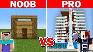 NOOB Vs HACKER : I CHEATED in a Build Challenge 😂 With @ProBoiz95