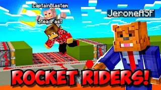 I Challenged MY CHAT To An UNFAIR Minecraft Rocket Riders!