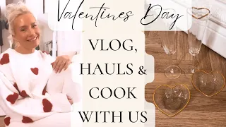 VALENTINES DAY VLOG | TIKTOK SHOP HAUL & TRY ON | COOK LOW CALORIE HIGH PROTEIN PIZZA WITH ME!!