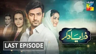 Zara Yaad Kar Last Episode HUM TV Drama