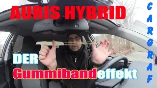 Der Gummiband Effekt - wie stark jault er wirklich? Toyota Auris Hybrid