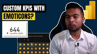 How to create CUSTOM KPIs + add EMOJIS and SYMBOLS // Beginners Guide to Power BI in 2021