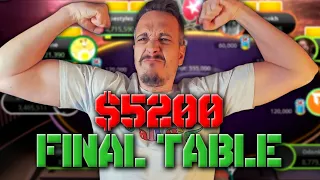 Playing for $200,000 in High Roller SCOOP Final Table