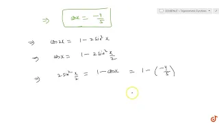 If tanx=3/4, `piltxlt(3pi)/2,` find the value of sin(x/2) , cos(x/2), tan(x/2)...