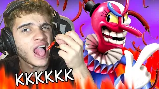 CUPHEAD, MAS 1 DANO = PIMENTA KKKKKKKKKKK