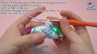 7 Crochet Betta Fish - Fish Tail Rnd 1