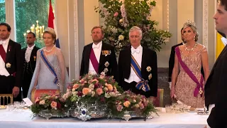 State banquet in Belgium: Willem-Alexander about friendship and war and Max Verstappen