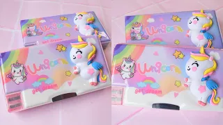 Homemade Unicorn Paper Squishy Pencil Case / diy unicorn craft / pencil box / art and craft