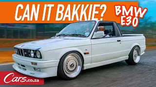 BMW E30 Bakkie! 325i Convertible turned into a pick-up (and it's running an E36 2.8-litre engine!)