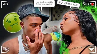 SMELLING LIKE FISH PRANK ON BOYFRIEND! *HILARIOUS*