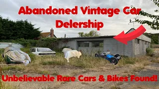 We Found Some Incredible Vintage Cars & Bikes In This Derelict Garage￼!!