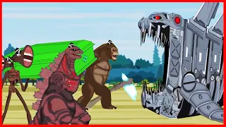 Godzilla & KONG - SIREN HEAD vs EVOLUTION OF MECHA BLOOP - Coffin Dance Meme Cover