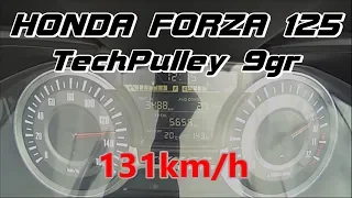 👉👉👉Honda Forza 125 - TechPulley 9g (Vario Malossi Multivar 2000) MAX Speed/Acceleration