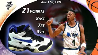 Penny Hardaway 21points wearing Nike Air Prevail VS Chicago Bulls 1994