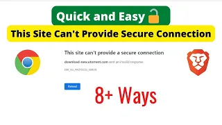 This site can’t provide a secure connection sent an invalid response | ERR_SSL_PROTOCOL_ERROR