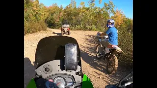 Trail ride with friends on my KLR 650