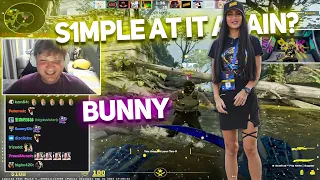 s1mple plays with buhnny! (CS2)