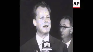 CAN504 WEST BERLIN MAYOR WILLY BRANDT EXPLAINS HOW HE WAS PREVENTED FROM ENTERING EAST GERMANY