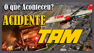 O que aconteceu? com o local do acidente do voo TAM 3054