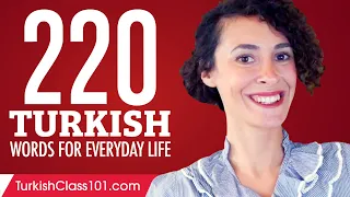 220 Turkish Words for Everyday Life - Basic Vocabulary #11