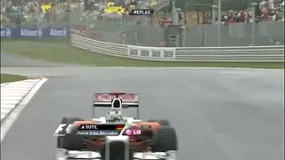 Adrian Sutil spin Korean GP 2010