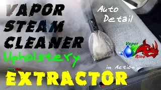 200 PSI Vapor Rino Upholster Extractor Kit IN ACTION! Vapor Steam Cleaner Extractor Set