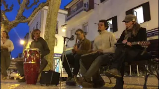 Cover of "Little Wing" from Jimmy Hendrix by our friend Lucas. Busking session in Ericeira.