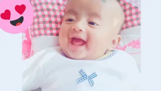 Cute Baby Girl Smiling Look Like Angel