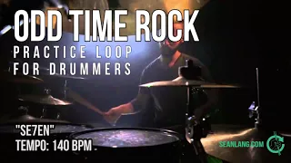 Odd Time Rock - Drumless Track for Drummers - "Se7en"