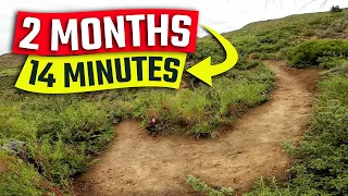BUILDING a MTB Trail from START to FINISH! TRAIL BUILDING TIMELAPSE!