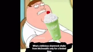 What a delicious shamrock shake from McDonald’s, only for a limited time.