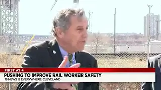 US Sen. Brown discusses bipartisan rail safety act following East Palestine train derailment