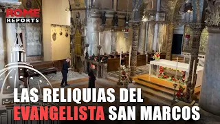 🎭VENECIA | Francisco ante las reliquias del evangelista San Marcos en Venecia