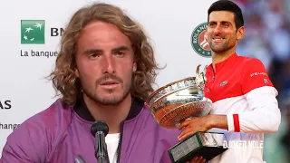 Stefanos Tsitsipas "Djokovic came back to me like a different player" - Roland Garros 2021 (HD)